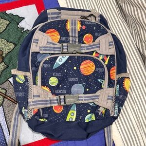 Pottery Barn Kids Space Adventure Backpack - Blue and Tan